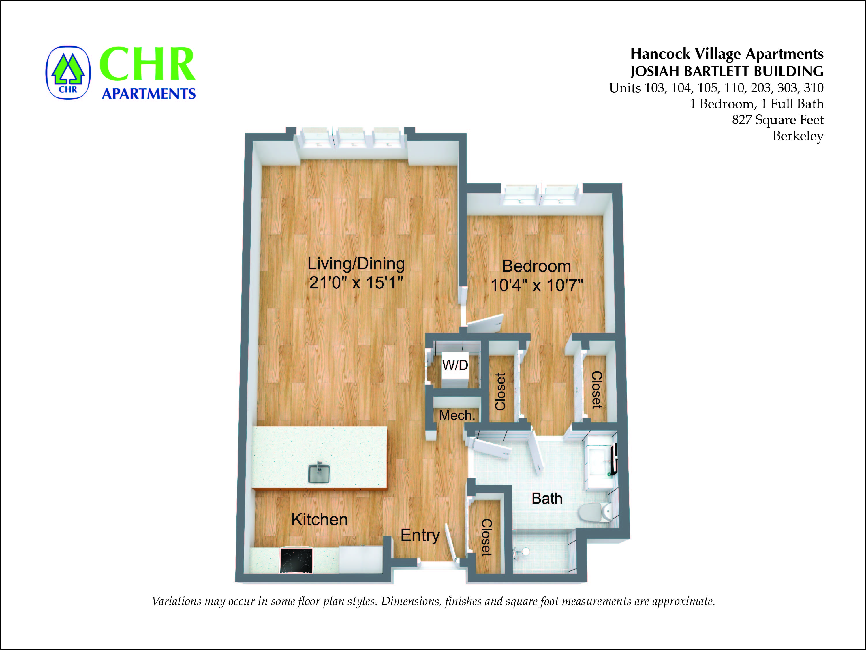 Hancock Village Apartments - 1 Bedroom